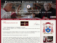 Tablet Screenshot of fondazionebartolucci.it
